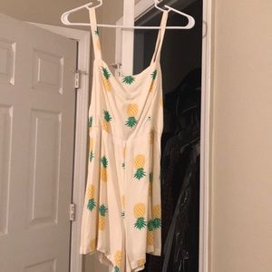 Lush strappy Pineapple romper NWT Size S